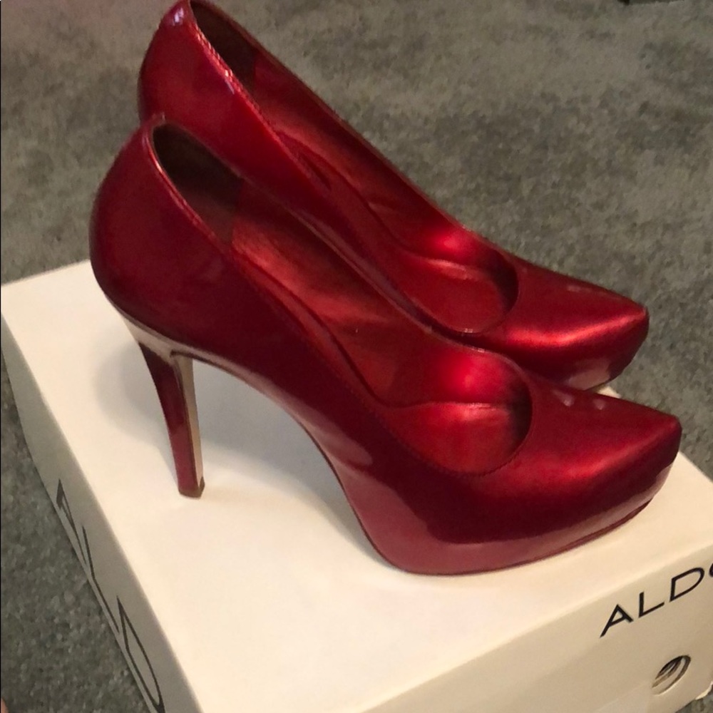 Aldo-Atlantic City Red Patent Heels